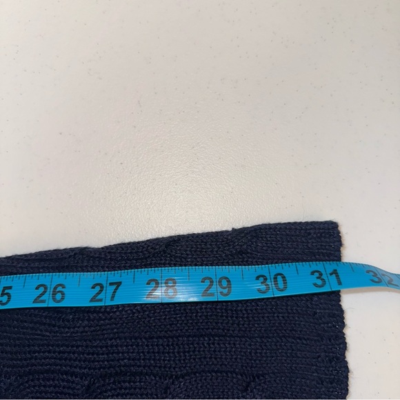 NEW YEAR CLOSEOUT SALE NWT Ralph navy short sleeve cableknit dress Black Label. - Picture 9 of 9